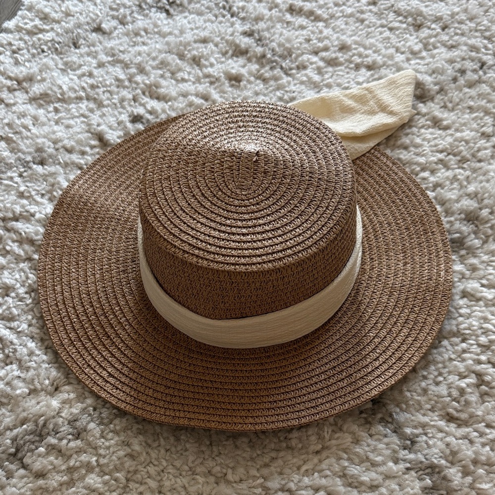 Brown Straw Hat - image 2